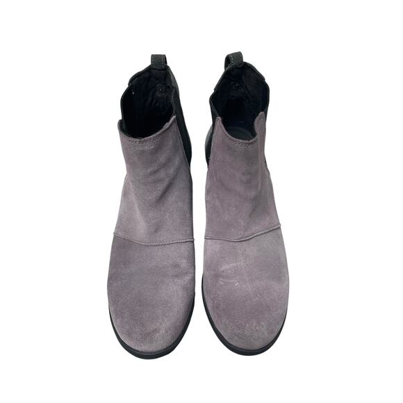 SOREL Joan of Arctic Wedge II Chelsea Boot Suede Purple Sage Size 10 NL3343-574 - Picture 3 of 12